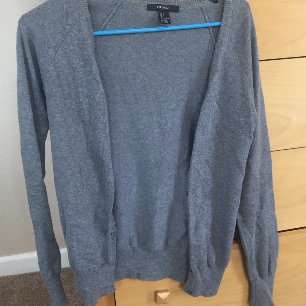 F21 Gray Cardigan